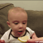 kid reaction when eating lemon