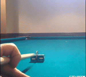 insane pool trick with a coin
